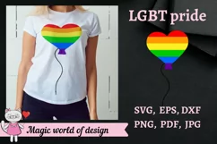 Rainbow ball Svg LGBT Gay Pride svg for Cricut Silhouette Product Image 1