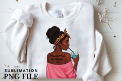 Motivational Melanin woman Sublimation PNG, Graphic Illustra Product Image 5