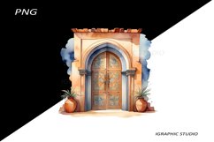 Watercolor Moroccan Clipart Product Image 1