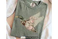 Floral Mallard Duck PNG | Rustic and Preppy Outdoor PNG Product Image 2