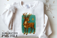 Oil painted reindeer png design for T-shirts Product Image 3