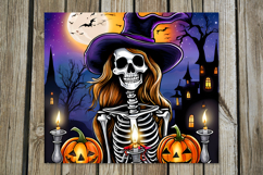 Halloween character | spooky Skinny tumbler sublimation PL2 Product Image 2