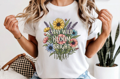Stay Wild Bloom Bright PNG, Vintage Floral Sublimation Product Image 6