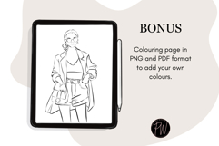 Fashion girls 58 Hand Drawn Fashion Illustration Clipart png Product Image 6