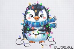 Winter Penguin Sublimation Clipart PNG Product Image 1