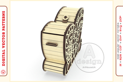 Wooden clutch purse v114 - laser cut vector - Glowforge file Product Image 6