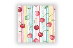 Candy Stripe Digital Paper Pack, Seamless Watercolor Pattern Product Image 6