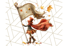 Autumn Circus Performers Clipart Vintage Characters PNG Product Image 2