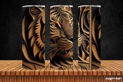 Tiger Tumbler Sublimation | Skinny 20 oz | Tooled Leather Product Image 6