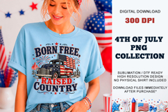 Born Free Raised Country PNG | Sublimation DTF Product Image 7