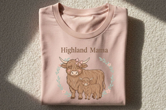 Cow Mama Png Bundle, Moo Mama, Heifer Mama, Highland Mama Product Image 5