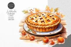 Thanksgiving clipart, Pie clipart, Autumn clipart Product Image 1