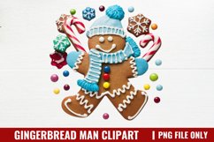 Gingerbread Man Clipart PNG Product Image 1