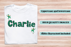 St patrick alphabet png clipart, st patrick letters doodle Product Image 6