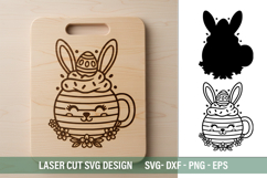 Easter bunny SVG - Laser Cut Design Product Image 1