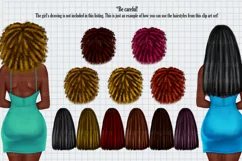 African American Hairstyles clipart PNG digital download Product Image 7