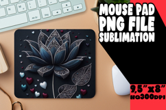 Playful Desk Pad Design Sublimation, 3D Flower Product Image 1
