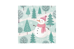 Cute Christmas Digital Paper, Cute Winter Pattern Product Image 6