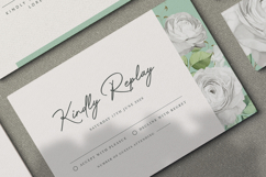 beautiful wedding card invitation set with roses flower Product Image 7