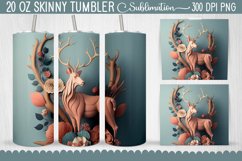 3D American Deer Tumbler Bundle - 11 Designs Product Image 7