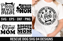 Rescue Dog SVG Design - When I Needed A Hand I Found You Product Image 1