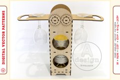 Wine Box v21 - laser cutting file - Glowforge ready SVG Product Image 6