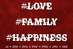 Wedding Hashtags SVG. Love SVG. Family SVG. Happiness SVG Product Image 7