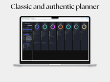 Daily &amp; Weekly planner, task, To Do List google sheets dark Product Image 2