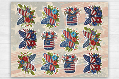 4-th of July. Print &amp; Cut Stickers PNG Product Image 2