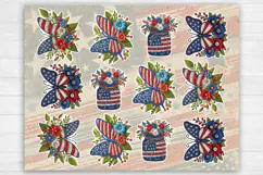 4-th of July. Print & Cut Stickers PNG Product Image 2