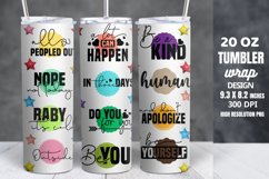 Motivational Quotes Tumbler Wrap Sublimation Product Image 1