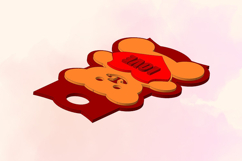 Bear with a Heart, 40 OZ Tumbler, STL File for 3D Printing Product Image 6