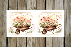 Vintage Spring | 4 Flower Sublimation Mug designs P2 Product Image 2