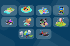 3D Isometric Traveling Pack Product Image 6