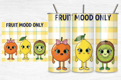 Fruit Mood Tumbler Wraps,20 oz Fruit Tumbler PNG Design Product Image 5