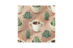 Indie Study Session Seamless Pattern, Digital Papers Product Image 6