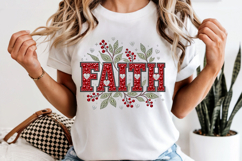 Faith PNG, Red Rhinestone Christian Bling Sublimation Design Product Image 6