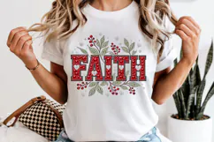 Faith PNG, Red Rhinestone Christian Bling Sublimation Design Product Image 6