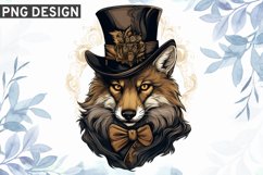 Victorian Wolf Sublimation PNG Design Product Image 1