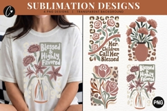 Boho Christian Mama Brushstroke PNG | Mothers Day Png Product Image 1