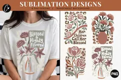 Boho Christian Mama Brushstroke PNG | Mothers Day Png Product Image 1