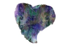 Watercolor Hearts Abstract Sublimation Designs. Product Image 4