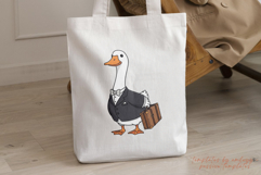 Office Worker Goose Sticker sublimation Png Product Image 3