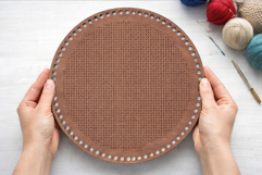 Embroidery base round 12 inch 30 cm digital file laser cut Product Image 6
