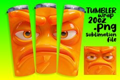 Cheery Cartoon Emoji Tumbler Design - Sublimation 20oz Product Image 1