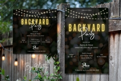 Backyard Party Invitation Template, BBQ Party Invitation Product Image 6
