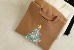 Whimsical Candy Land Christmas Tree Watercolor Clipart Product Image 3