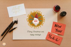 Christmas Santa Typography Badge Sublimation Set Product Image 6