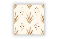 Wildflower Meadow Digital Paper Pack, Seamless Watercolor Product Image 5