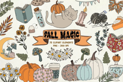 Retro Clipart Hand Drawn Clipart Illustration Bundle Product Image 5